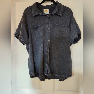 C.C Charcoal Button-Up Shirt